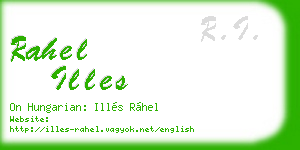 rahel illes business card