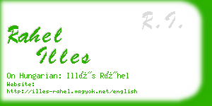 rahel illes business card